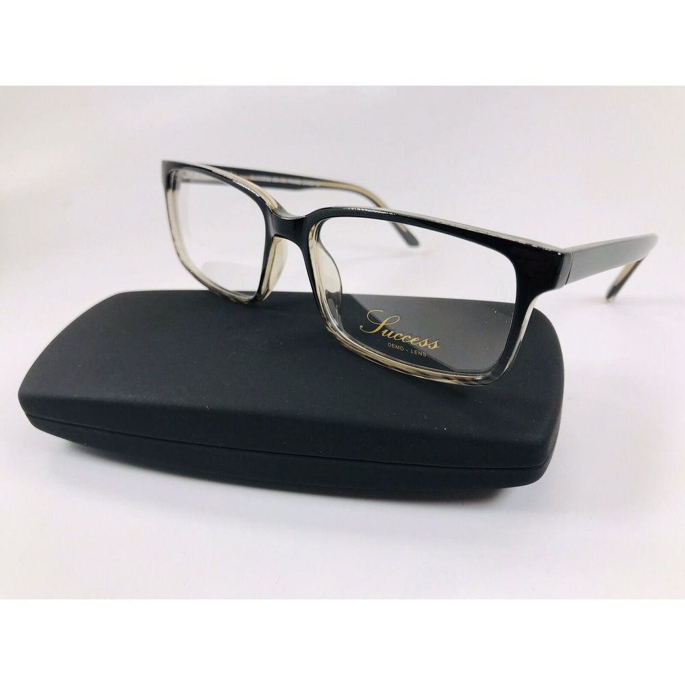 New Designer Inspired SUCCESS SS-108 Black Fade Eyeglasses 55mm with Case